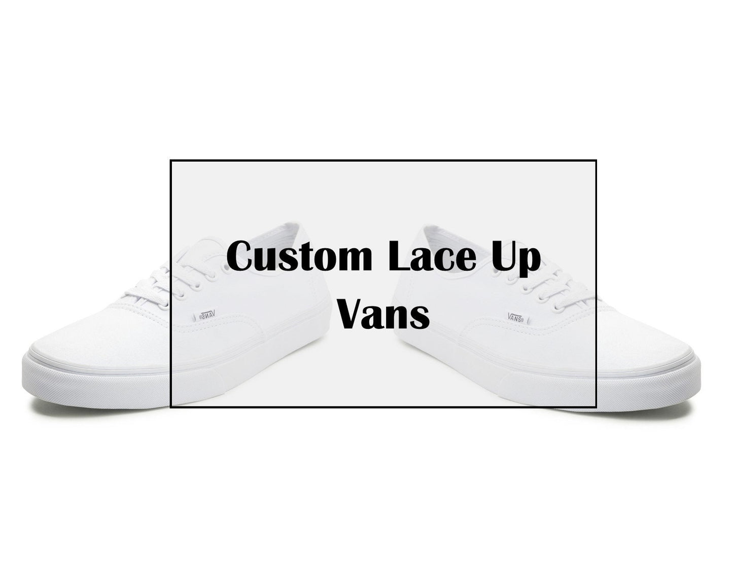 Handpainted Adult Lace Up Vans