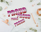 Lesbian pride waterproof vinyl sticker