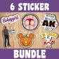 6 Sticker Bundle- Choose any 6 stickers