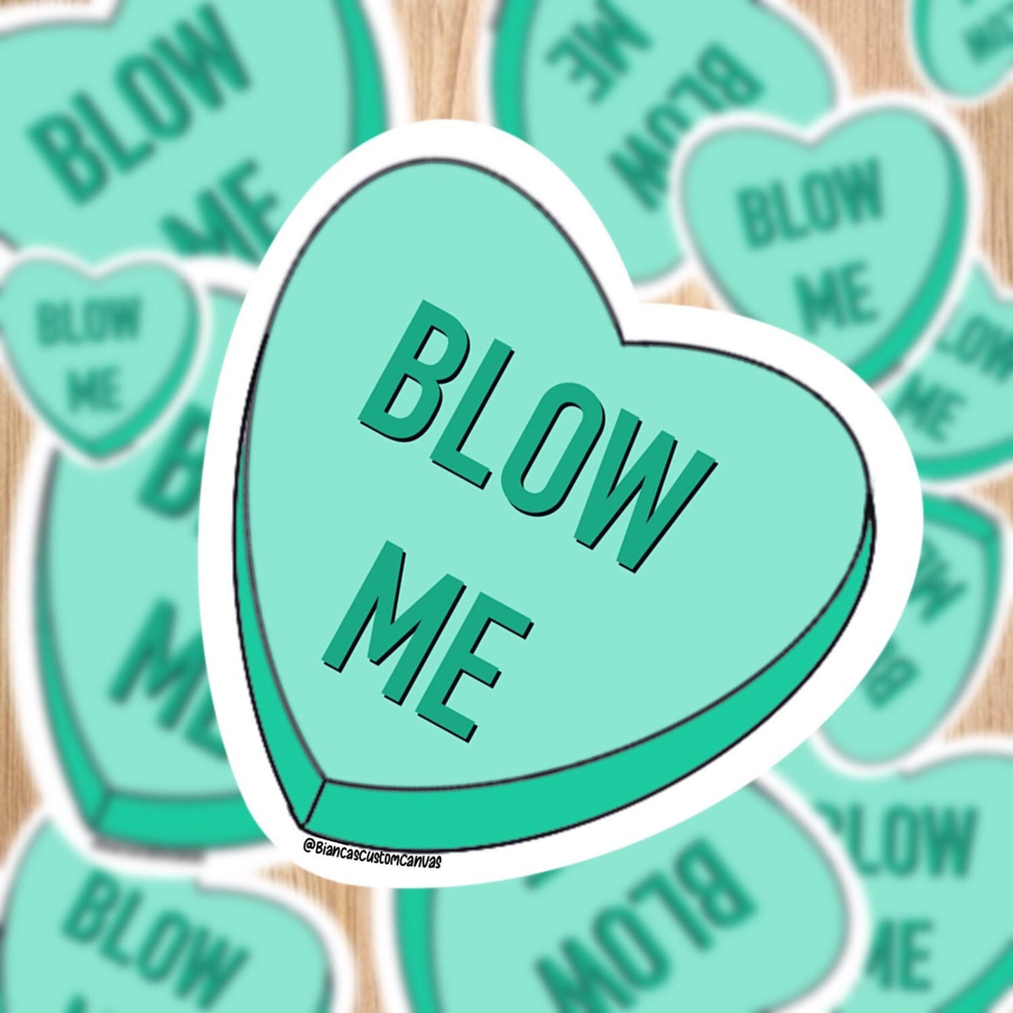 Naughty Conversation Heart Valentines Sticker pack