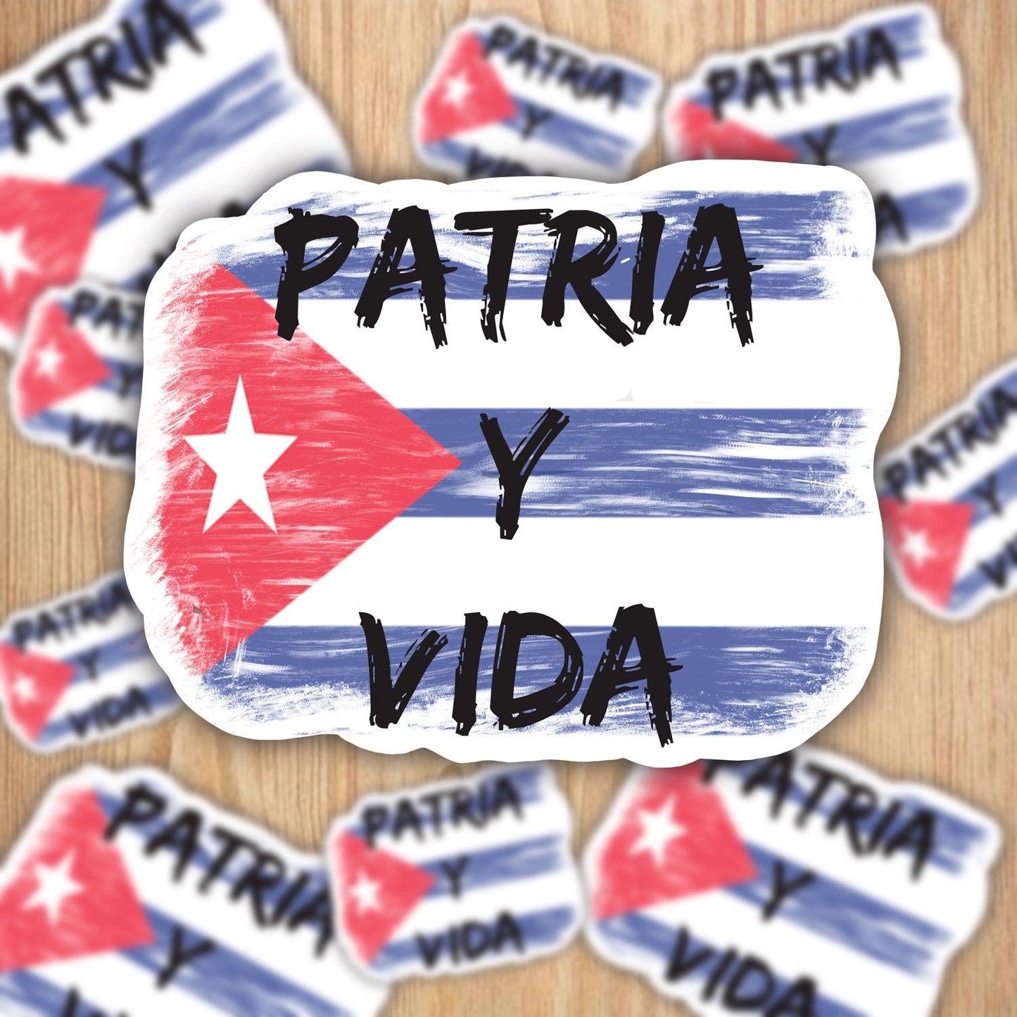 Patria Y Vida Cuban Flag Sticker