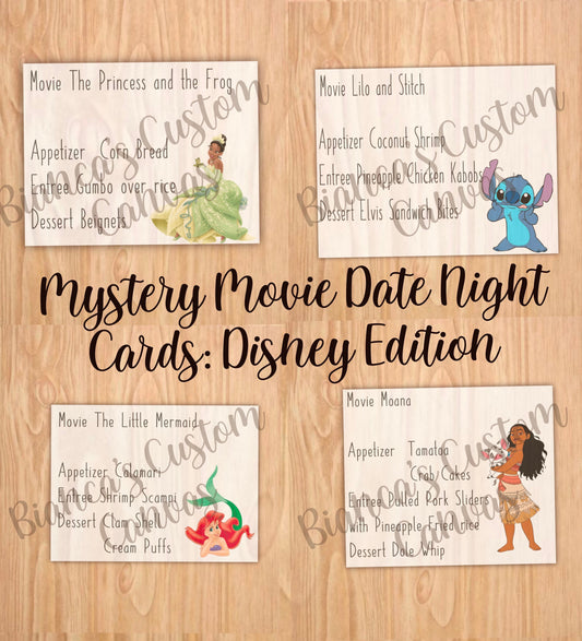 Mystery Movie Date Night Cards Animated Magic edition