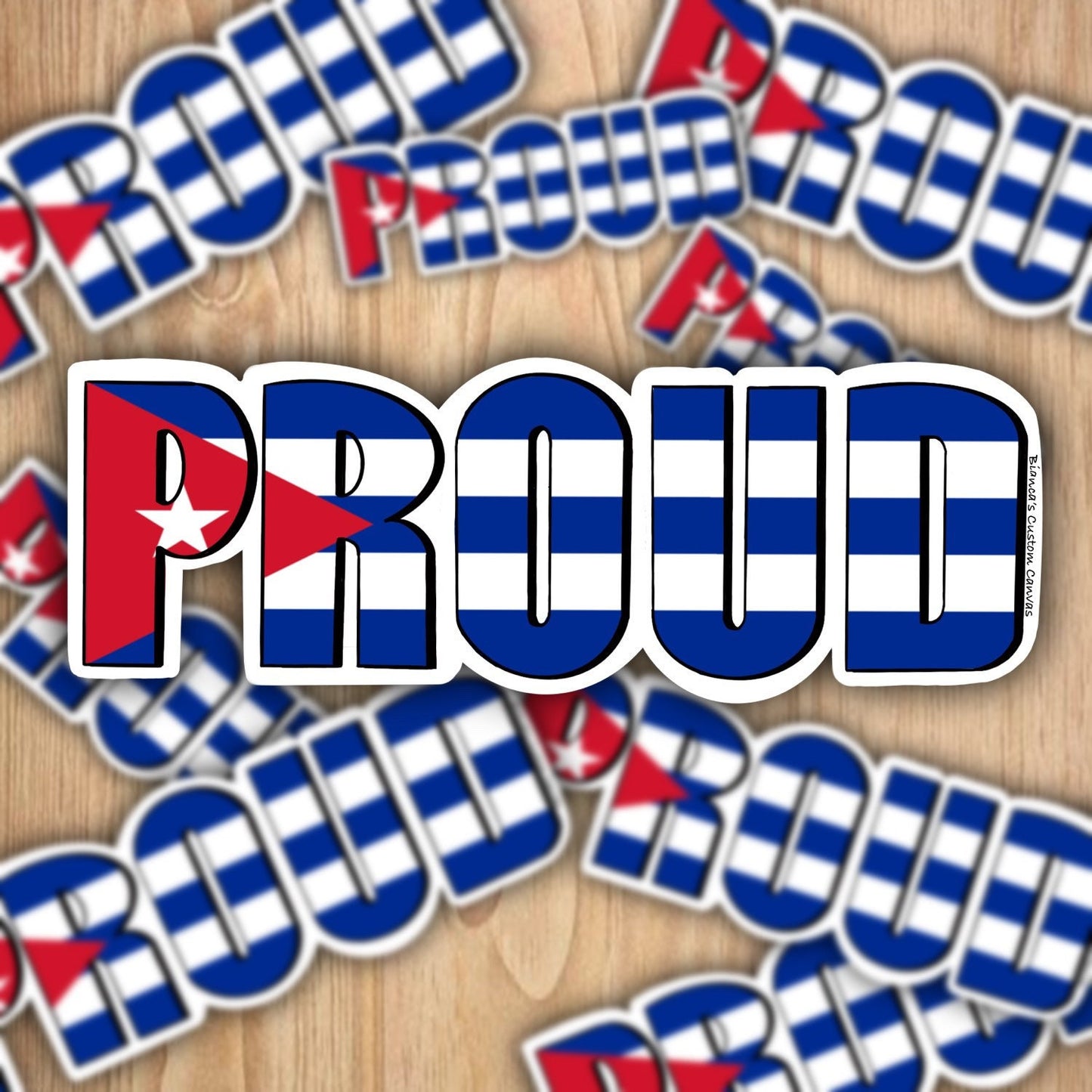 Cuban Pride Flag Sticker