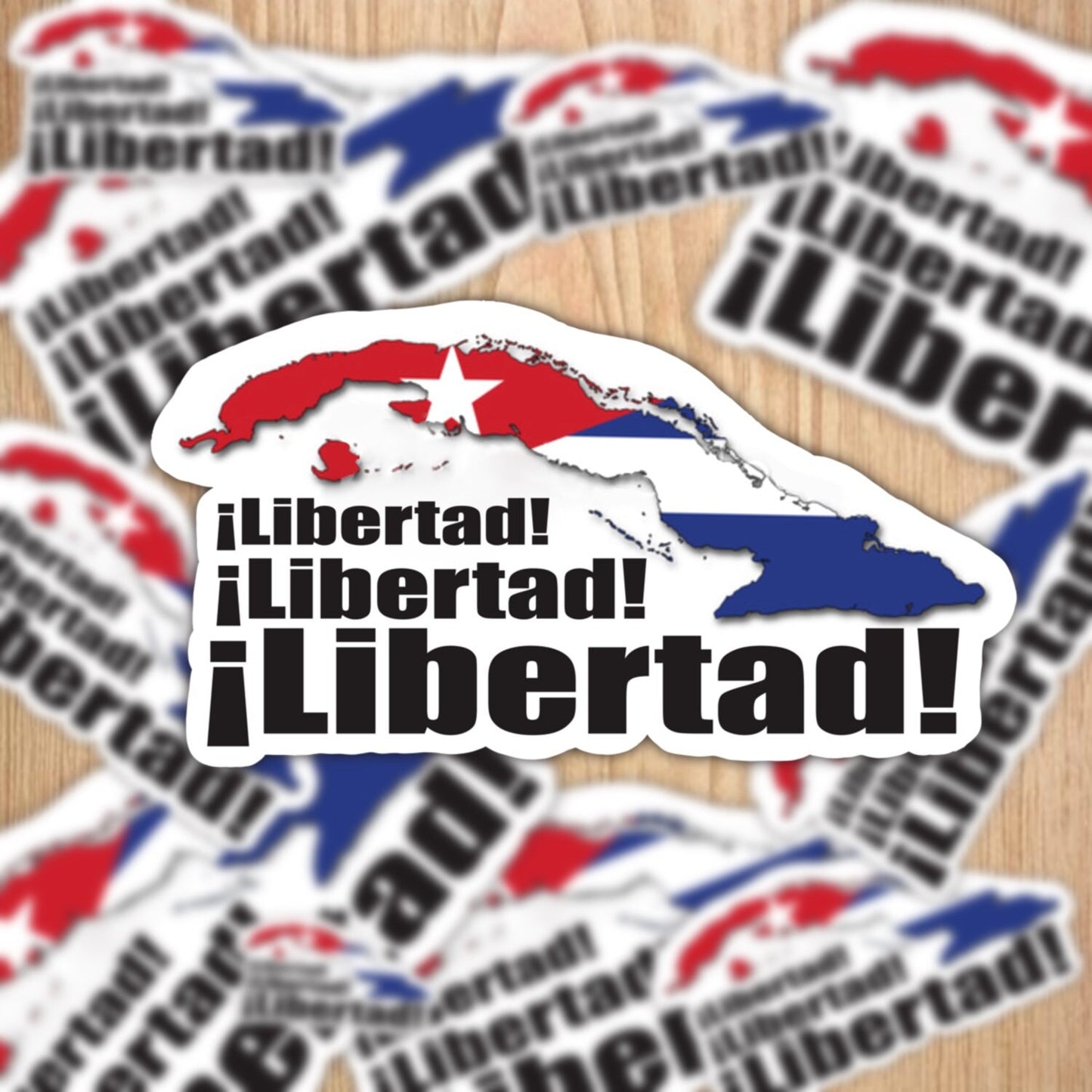 Libertad Cuba Vinyl Sticker
