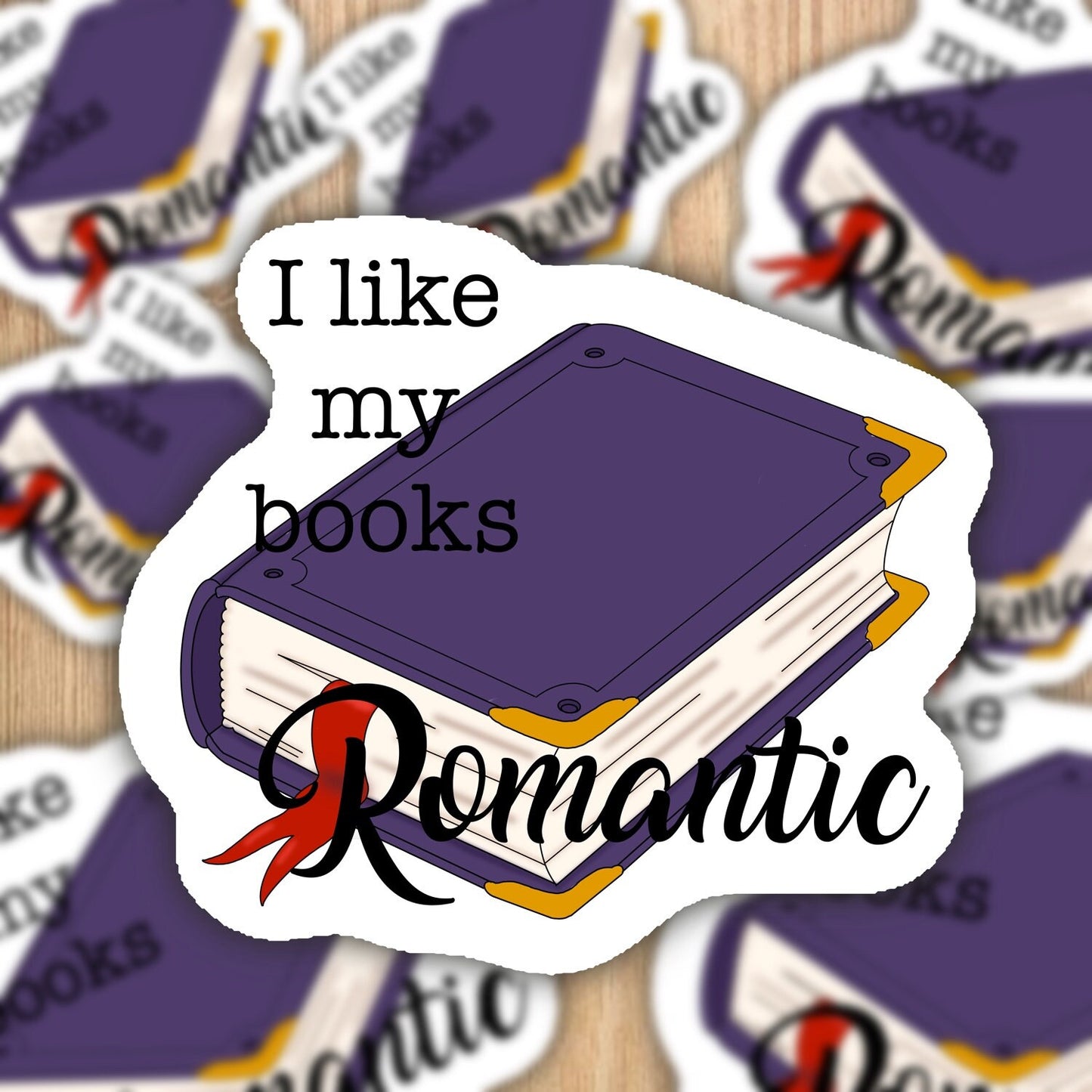 Romance book waterproof vinyl sticker, romance novels, booktok sticker, romance book lover, romance genre