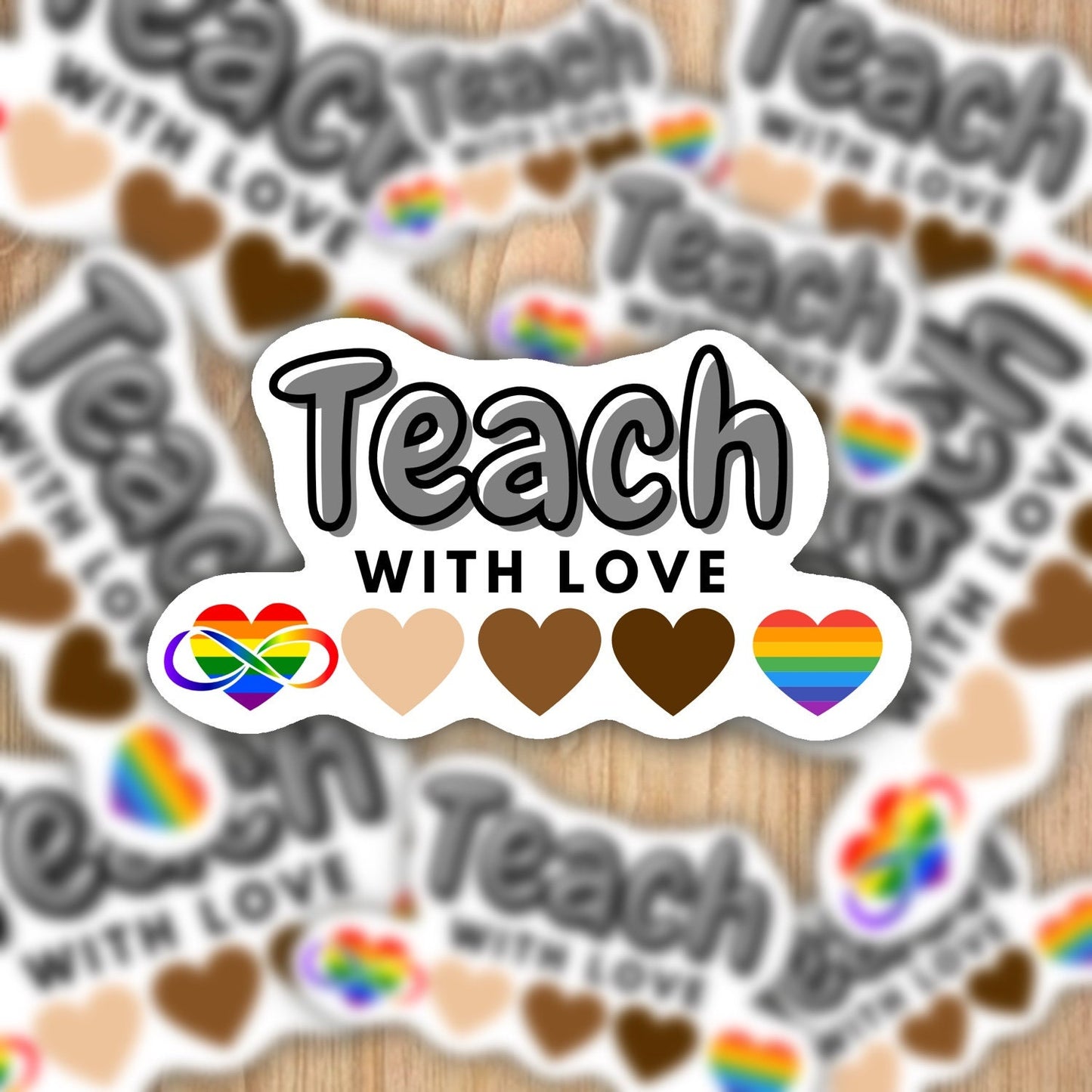 Teach with Love unity Waterproof sticker
