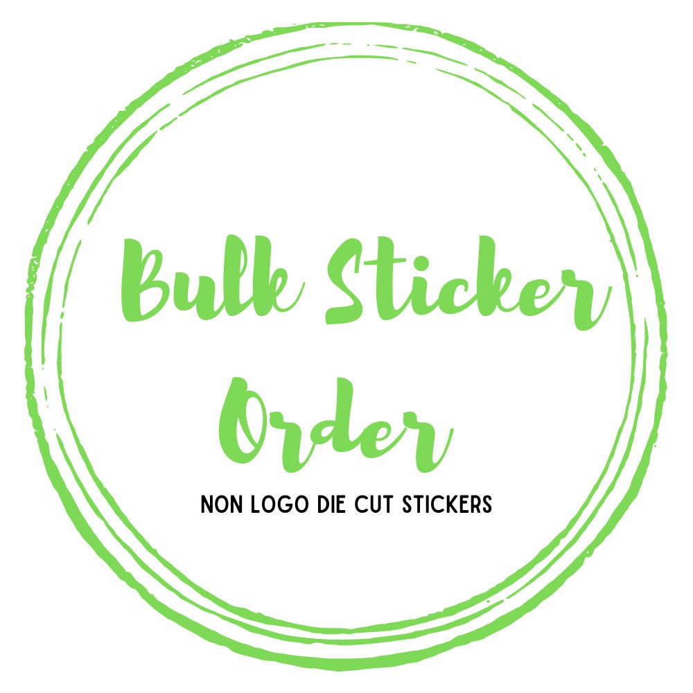 Custom Printed Die Cut stickers bulk order
