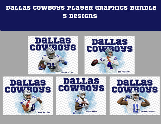Dallas Cowboys Player Digital Download Bundle| Sublimation graphic| Cowboys graphics| Ceedee Lamb Digital Download| Micah Parsons